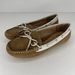 Born BOC Concept Driving Moccasins Womens Size 6M Slip-On Two-Tone Boat Shoes